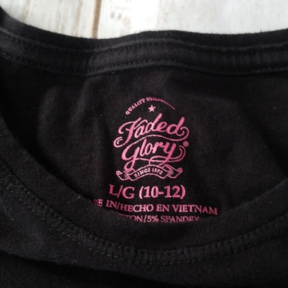 Girls glitter shirt. Sz large 10 12 - Picture 3 of 3